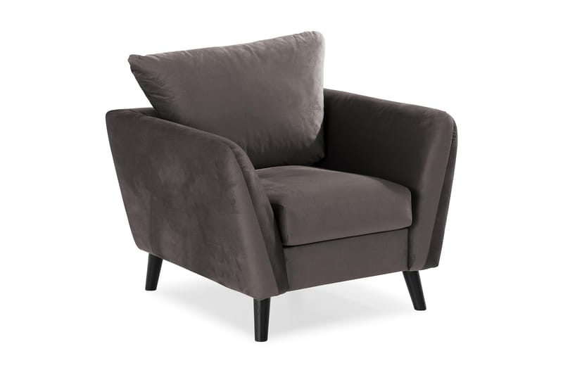 Trend Fåtölj - Mörkgrå Sammet - Möbler - Stolar & fåtöljer - Fåtölj