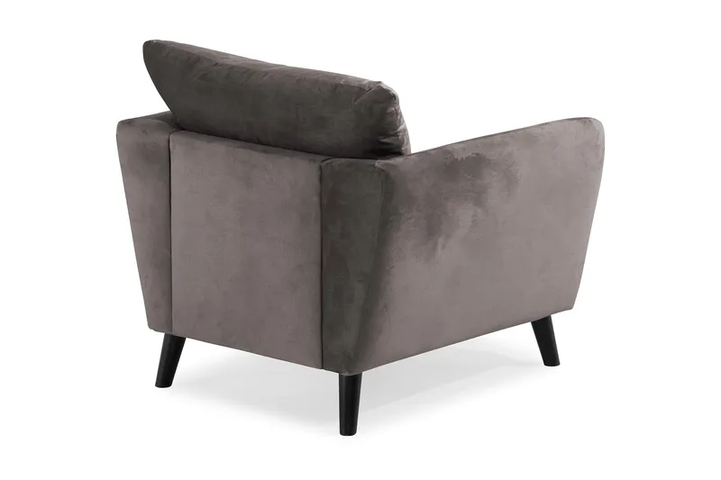 Trend Fåtölj - Mörkgrå Sammet - Möbler - Stolar & fåtöljer - Fåtölj