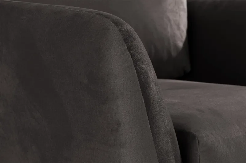 Trend Fåtölj - Mörkgrå Sammet - Möbler - Stolar & fåtöljer - Fåtölj
