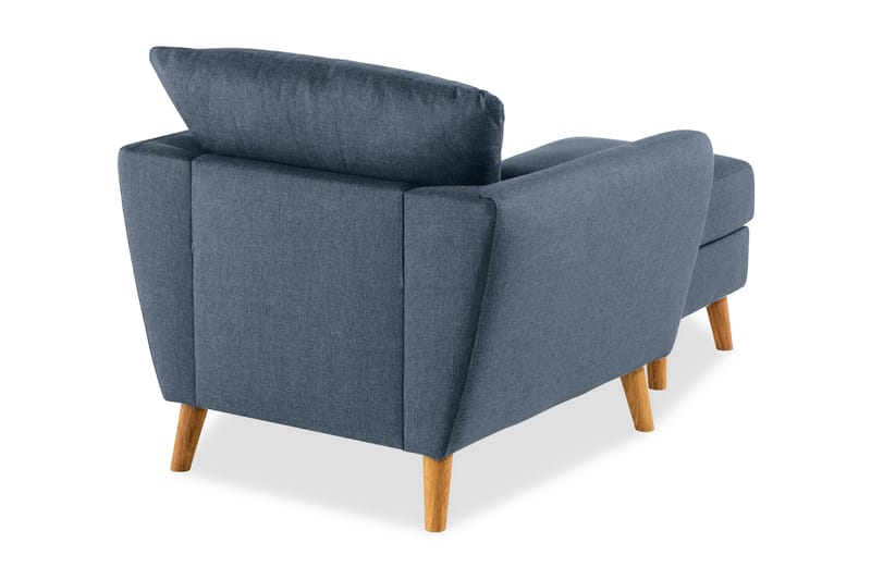 Trend Fåtölj med Fotpall - Blå - Möbler - Stolar & fåtöljer - Fåtölj