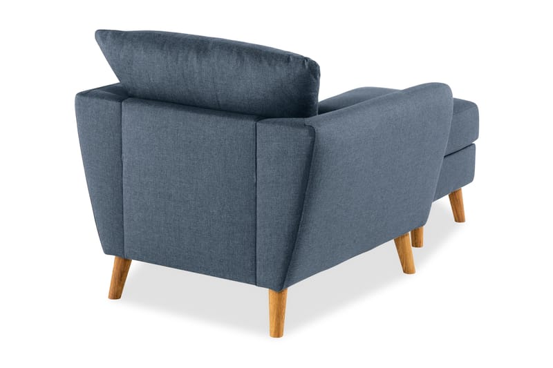 Trend Fåtölj med Fotpall - Blå - Möbler - Stolar & fåtöljer - Fåtölj - Fåtölj med fotpall