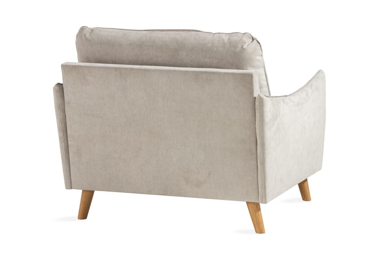 Trend Lyx Fåtölj - Beige/Ek - Möbler - Stolar & fåtöljer - Fåtölj