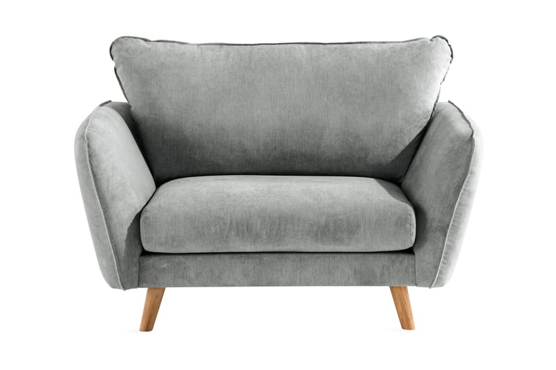 Trend Lyx Fåtölj - Grå/Ek - Möbler - Stolar & fåtöljer - Fåtölj