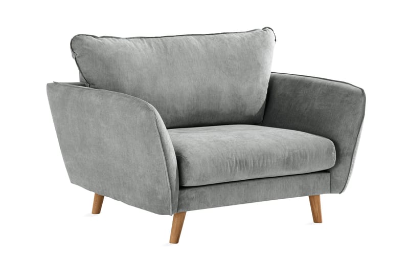 Trend Lyx Fåtölj - Grå/Ek - Möbler - Stolar & fåtöljer - Fåtölj