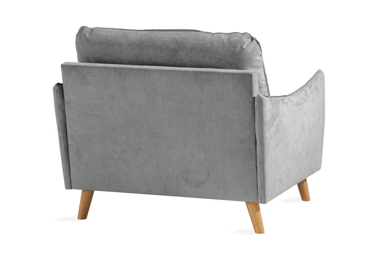 Trend Lyx Fåtölj - Grå/Ek - Möbler - Stolar & fåtöljer - Fåtölj