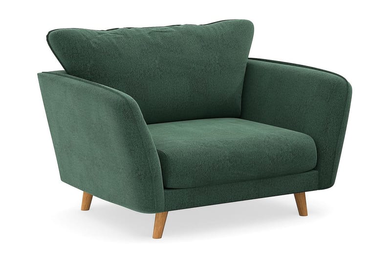 Trend Lyx Fåtölj - Grön Sammet - Möbler - Stolar & fåtöljer - Fåtölj