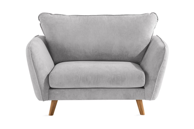 Trend Lyx Fåtölj - Ljusgrå/Ek - Möbler - Stolar & fåtöljer - Fåtölj