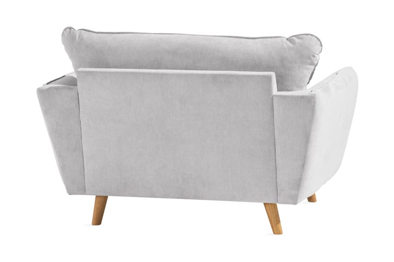 Trend Lyx Fåtölj - Ljusgrå/Ek - Möbler - Stolar & fåtöljer - Fåtölj