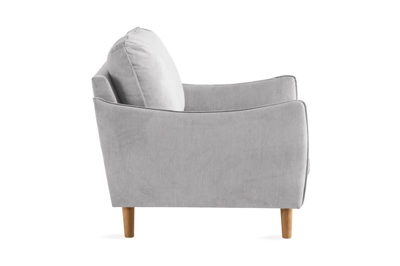 Trend Lyx Fåtölj - Ljusgrå/Ek - Möbler - Stolar & fåtöljer - Fåtölj