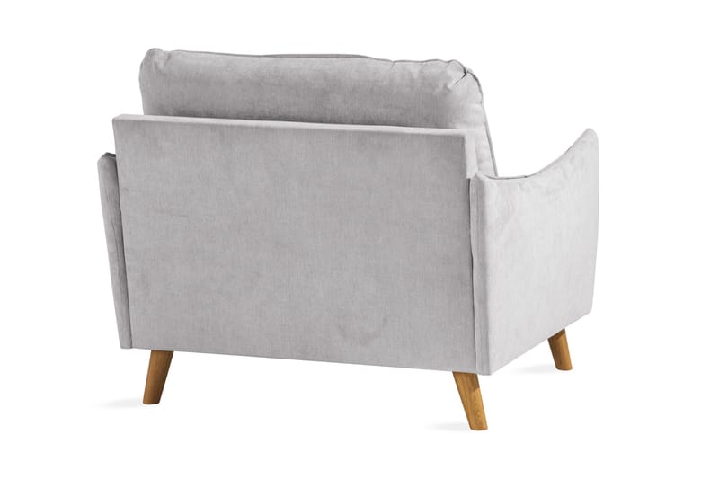 Trend Lyx Fåtölj - Ljusgrå/Ek - Möbler - Stolar & fåtöljer - Fåtölj