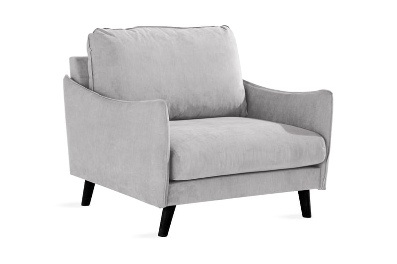 Trend Lyx Fåtölj - Ljusgrå/Svart - Möbler - Stolar & fåtöljer - Fåtölj
