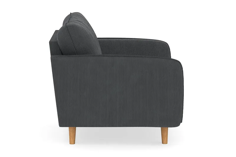 Trend Lyx Fåtölj - Mörkgrå Manchester - Möbler - Stolar & fåtöljer - Fåtölj