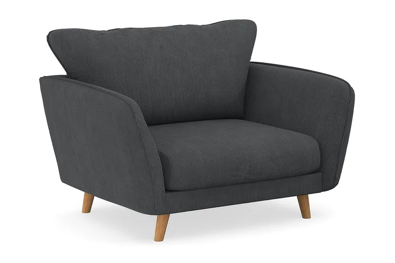 Trend Lyx Fåtölj - Mörkgrå Manchester - Möbler - Stolar & fåtöljer - Fåtölj
