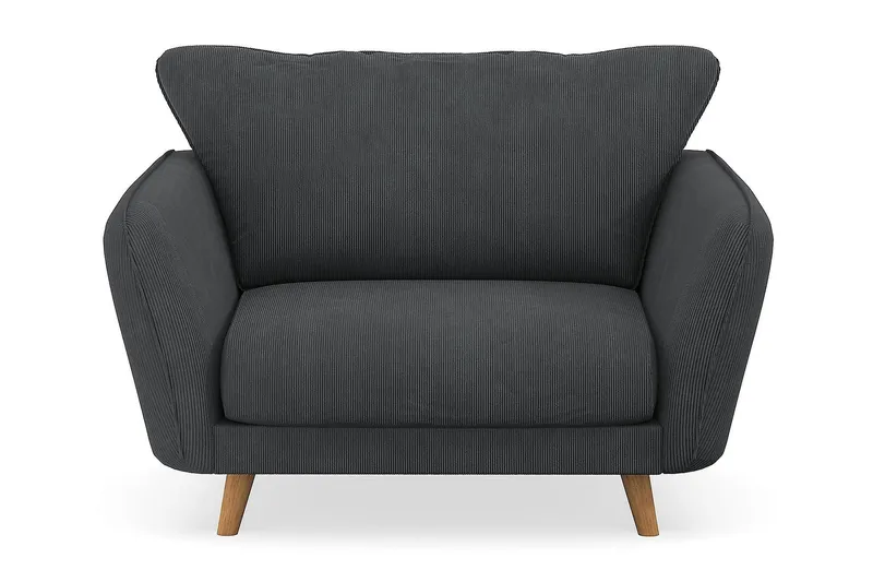 Trend Lyx Fåtölj - Mörkgrå Manchester - Möbler - Stolar & fåtöljer - Fåtölj