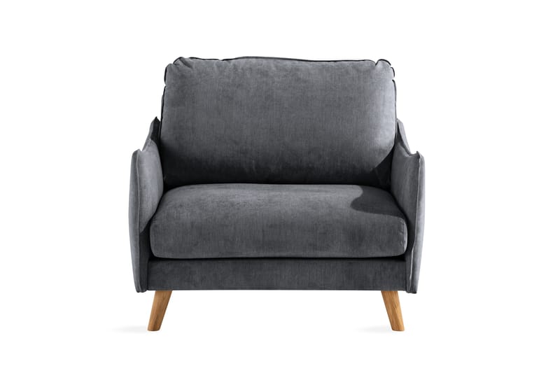 Trend Lyx Fåtölj - Mörkgrå/Ek - Möbler - Stolar & fåtöljer - Fåtölj