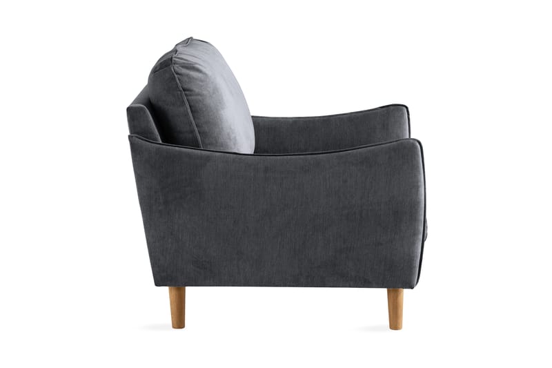 Trend Lyx Fåtölj - Mörkgrå/Ek - Möbler - Stolar & fåtöljer - Fåtölj