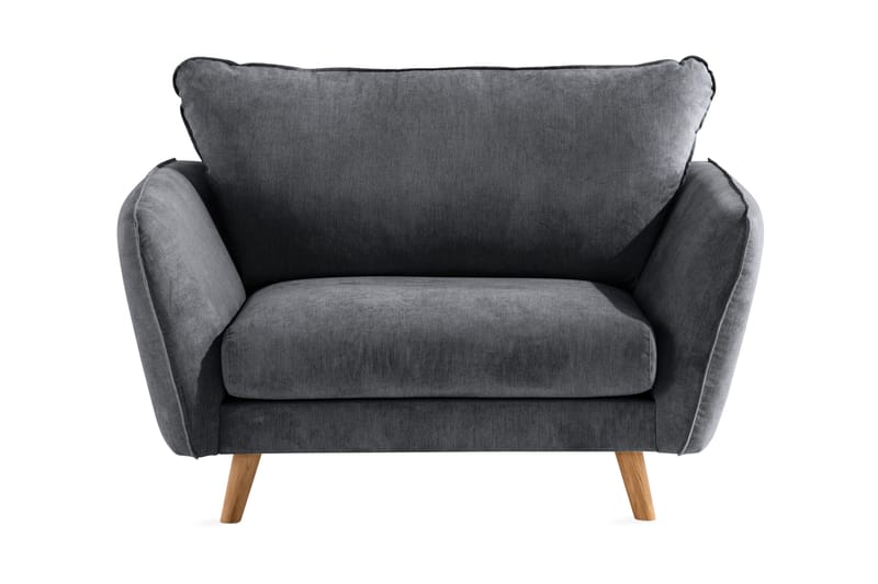 Trend Lyx Fåtölj - Mörkgrå/Ek - Möbler - Stolar & fåtöljer - Fåtölj