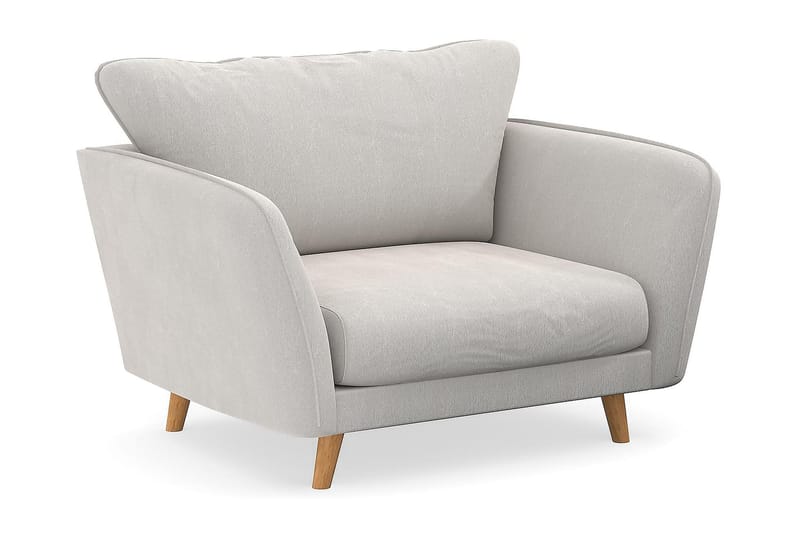 Trend Lyx Fåtölj - Vit Sammet - Möbler - Stolar & fåtöljer - Fåtölj