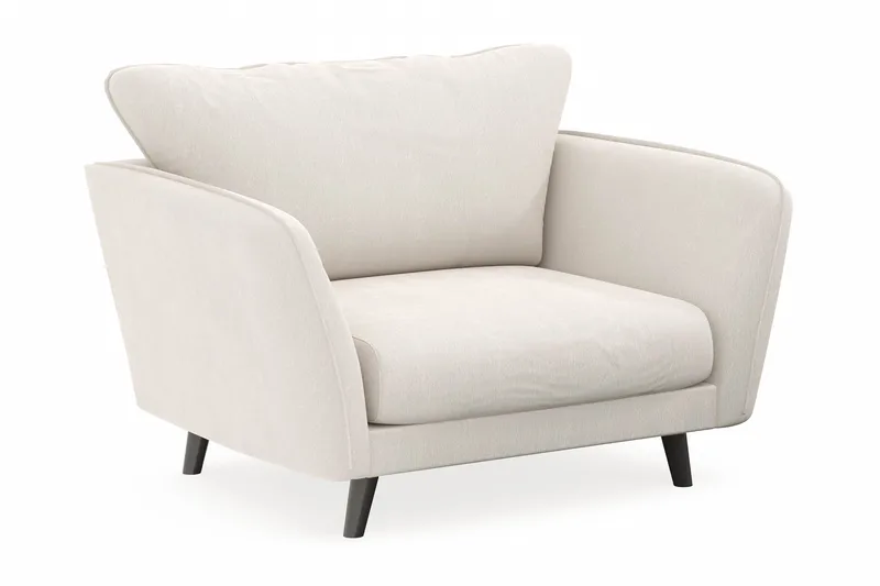 Trend Lyx Fåtölj - Vit Sammet - Möbler - Stolar & fåtöljer - Fåtölj