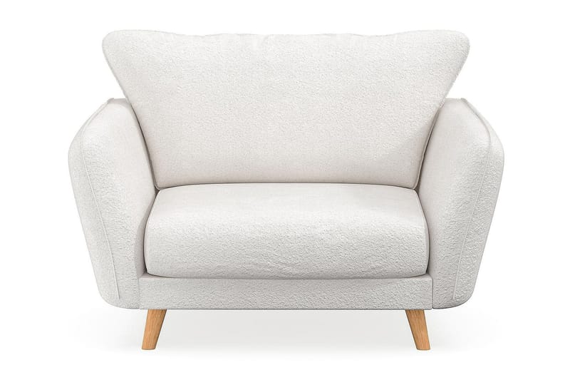 Trend Lyx Fåtölj - Vit|Bouclé - Möbler - Stolar & fåtöljer - Fåtölj