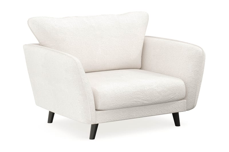 Trend Lyx Fåtölj - Vit|Bouclé - Möbler - Stolar & fåtöljer - Fåtölj