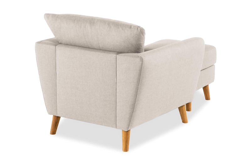 Trend Soffgrupp Fåtölj med Fotpall - Beige - Möbler - Stolar & fåtöljer - Fåtölj