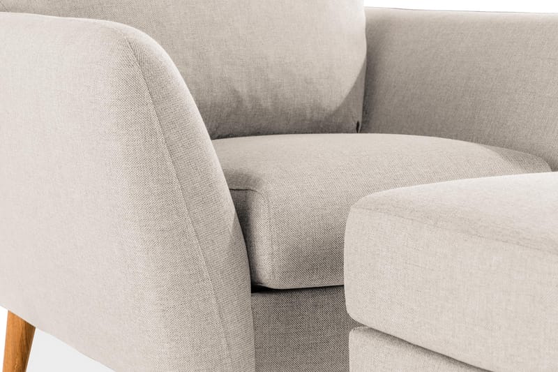 Trend Soffgrupp Fåtölj med Fotpall - Beige - Möbler - Stolar & fåtöljer - Fåtölj