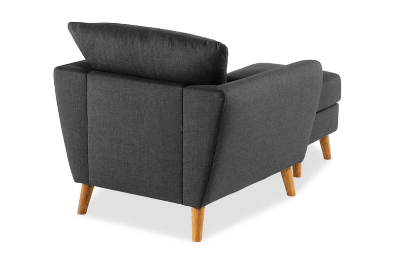 Trend Soffgrupp Fåtölj med Fotpall - Svart - Möbler - Stolar & fåtöljer - Fåtölj - Fåtölj med fotpall