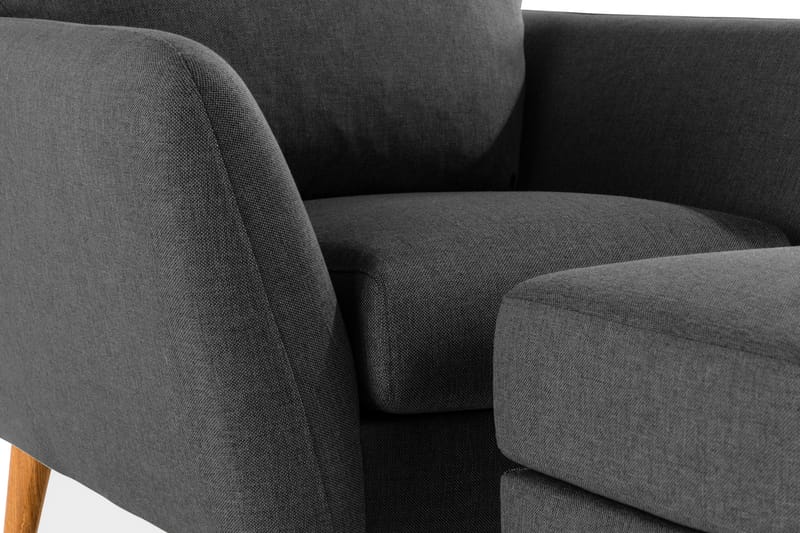 Trend Soffgrupp Fåtölj med Fotpall - Svart - Möbler - Stolar & fåtöljer - Fåtölj