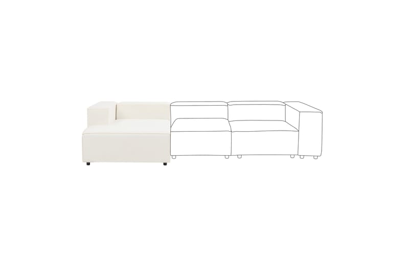 Tunda Schäslong 119 cm Höger - Svart/Vit - Möbler - Stolar & f åtöljer - Fåtölj - Schäslongfåtölj & divanfåtölj