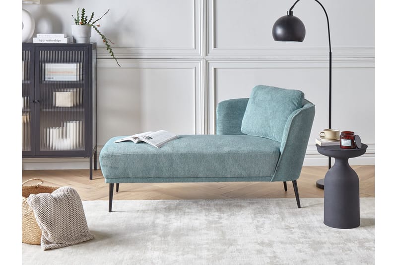 Uklund Schäslong 148 cm Höger - Blå/Svart - Möbler - Stolar & fåtöljer - Fåtölj - Schäslongfåtölj & divanfåtölj