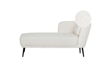Uklund Schäslong 148 cm Höger - Svart/Vit - Möbler - Stolar & fåtöljer - Fåtölj - Schäslongfåtölj & divanfåtölj