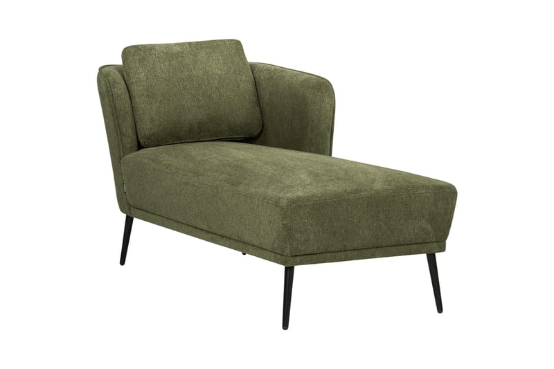 Uklund Schäslong 148 cm Vänster - Svart/Grön - Möbler - Stolar & fåtöljer - Fåtölj - Schäslongfåtölj & divanfåtölj