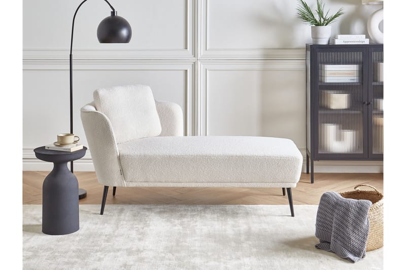 Uklund Schäslong 148 cm Vänster - Svart/Vit - Möbler - Stolar & fåtöljer - Fåtölj - Schäslongfåtölj & divanfåtölj
