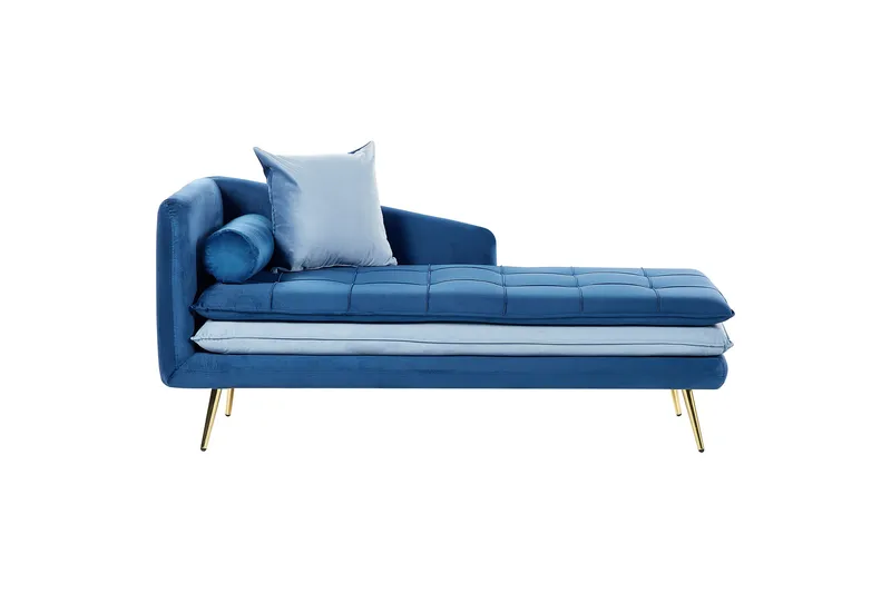 Vaklund Schäslong 160 cm, Guld/Blå