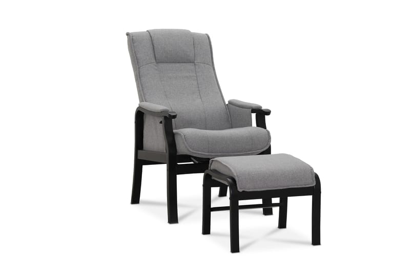 Vanlig fåtölj utan armstöd Saika Fåt ölj Ljusgrå - Möbler - Stolar & fåtöljer - Fåtölj - Fåtölj utan armstöd