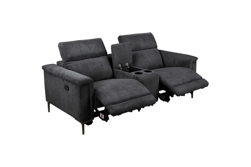 Vanlig liggfåtölj Loft24 Dubbel recliner stol Loft24 Lund Grey1 100% polyester - Möbler - Stolar & fåtöljer - Fåtölj - Liggfåtölj