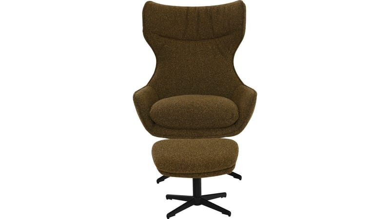 Varric Fåtölj med pall - Brun - Möbler - Stolar & fåtöljer - Fåtölj - Biofåtölj & reclinerfåtölj