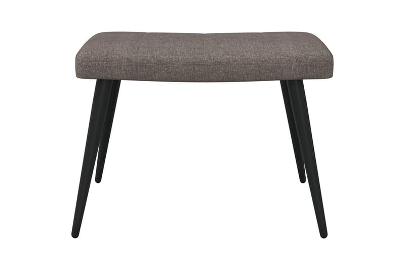 Vilstol med fotpall taupe tyg - Taupe - Möbler - Stolar & fåtöljer - Fåtölj