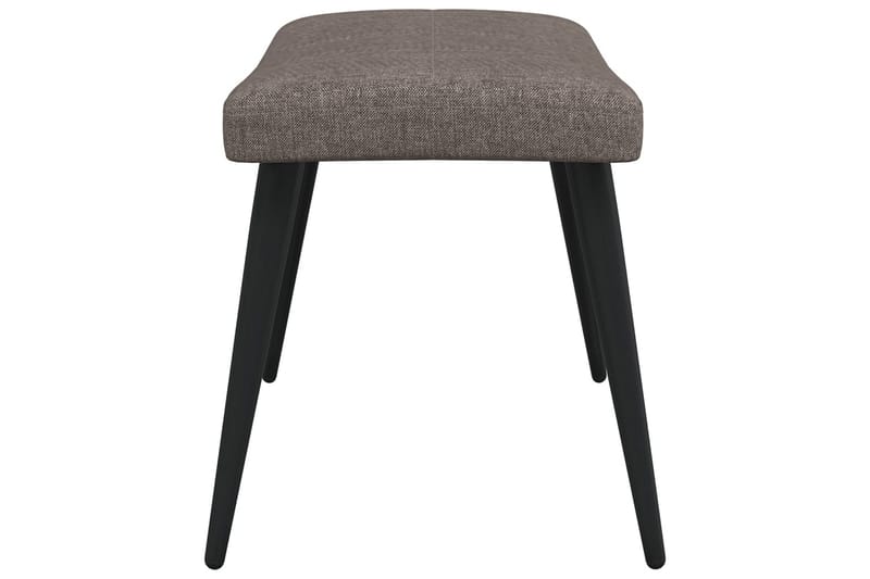 Vilstol med fotpall taupe tyg - Taupe - Möbler - Stolar & fåtöljer - Fåtölj