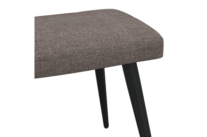 Vilstol med fotpall taupe tyg - Taupe - Möbler - Stolar & fåtöljer - Fåtölj