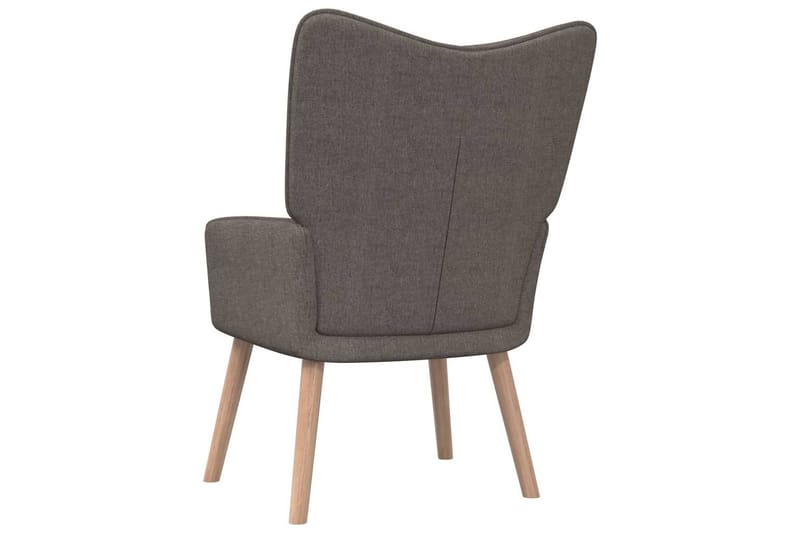Vilstol med pall 62x68,5x96 cm taupe tyg - Grå - Möbler - Stolar & fåtöljer - Fåtölj