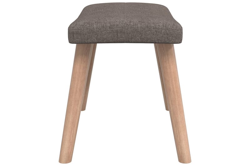 Vilstol med pall 62x68,5x96 cm taupe tyg - Grå - Möbler - Stolar & fåtöljer - Fåtölj