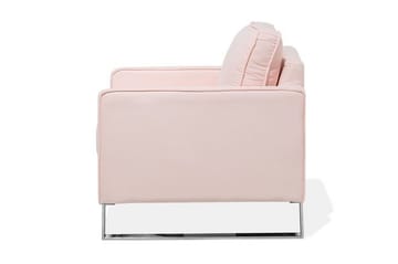 Vind Modern Fåtölj i Tyg - Rosa - Möbler - Stolar & fåtöljer - Fåtölj