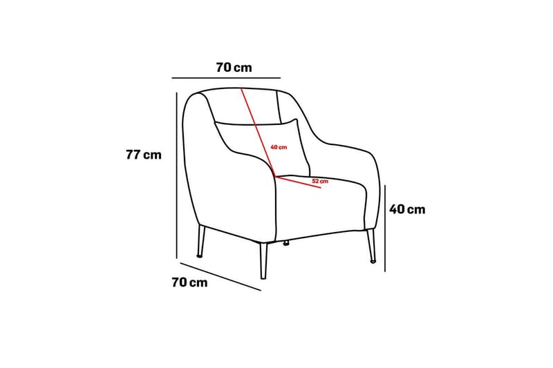Wenus Fåtölj - Beige - Möbler - Stolar & fåtöljer - Fåtölj