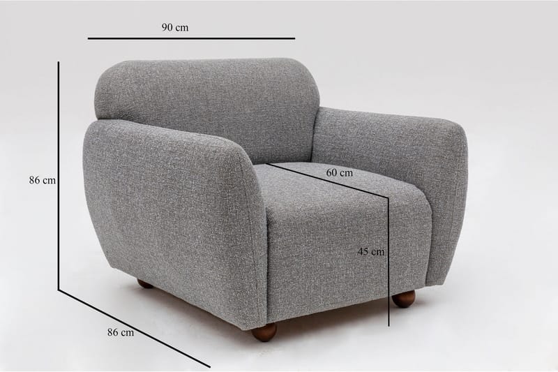 Whitecliffs Fåtölj - Ljusgrå - Möbler - Stolar & fåtöljer - Fåtölj