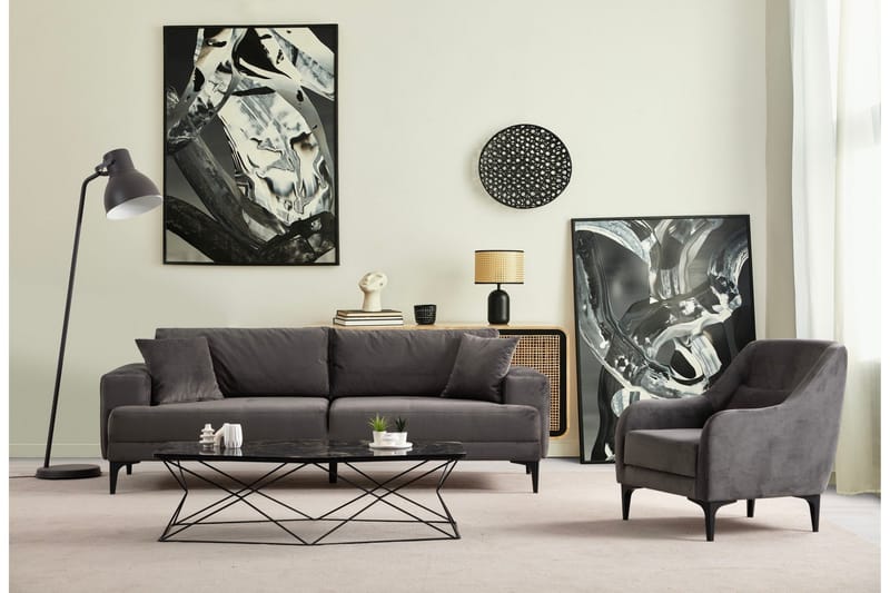 Winskill Fåtölj - Antracit - Möbler - Stolar & fåtöljer - Fåtölj