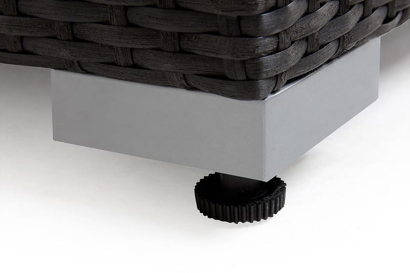 Wisconsin Premium Utefåtölj – Loungefåtölj för Uterum och Altan i Konstrotting - Svart - Utemöbler - Loungemöbler - Loungestol utomhus