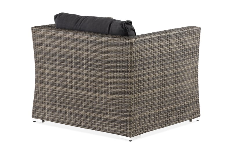 Wisconsin Premium Utefåtölj – Loungefåtölj för Uterum och Altan i Konstrotting - Brun - Utemöbler - Loungemöbler - Loungestol utomhus