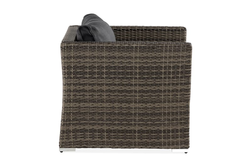 Wisconsin Premium Utefåtölj – Loungefåtölj för Uterum och Altan i Konstrotting - Brun - Utemöbler - Loungemöbler - Loungestol utomhus